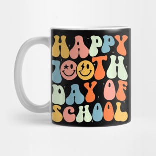 Retro Groovy 100 Days  100th Day Of School Teacher Kids Mug